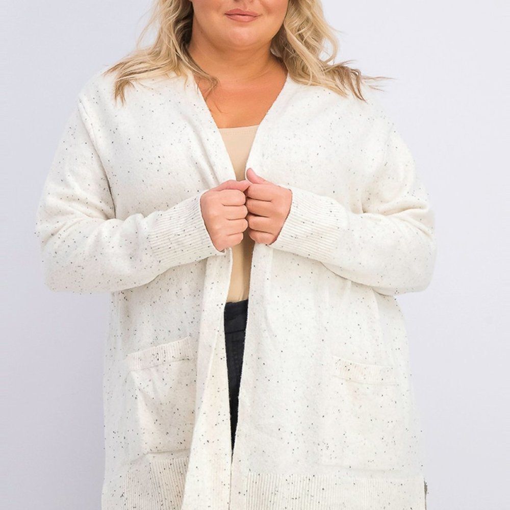 Style & Co Womens White Combo Core Fashion Open Front Cardigan Sweater Size XS